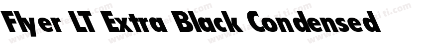Flyer LT Extra Black Condensed字体转换